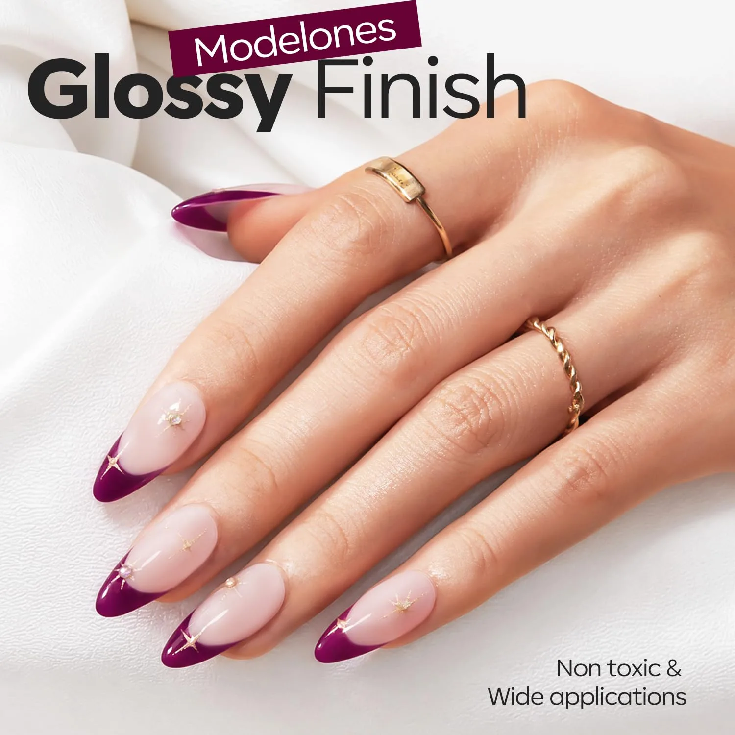 modelones Plum Red Gel Nail Polish, 28+Days Long-Lasting