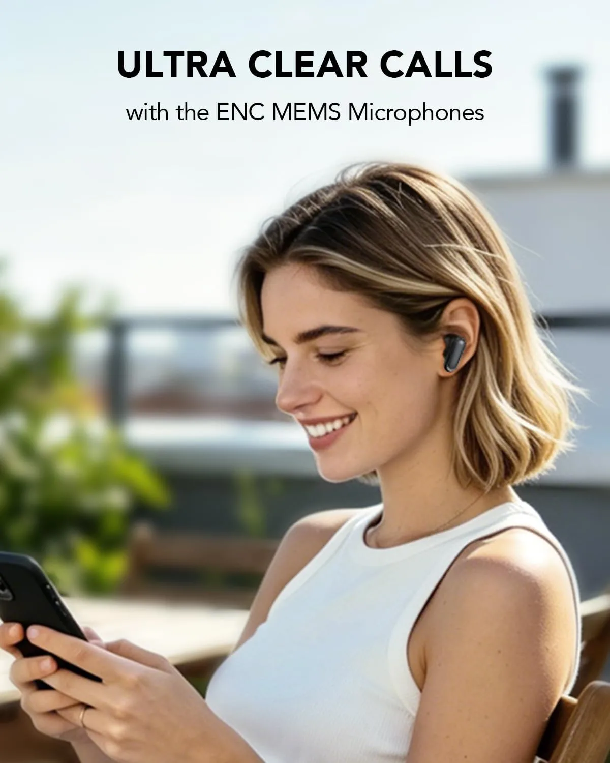 T8 Wireless Ear Buds Bluetooth Headphones with Mic, LED Power Display Deep Bass Wireless Earbuds, Ergonomic in-Ear Headphones Wireless Comfortable Secure Fit, 36H Playtime Fast Charging