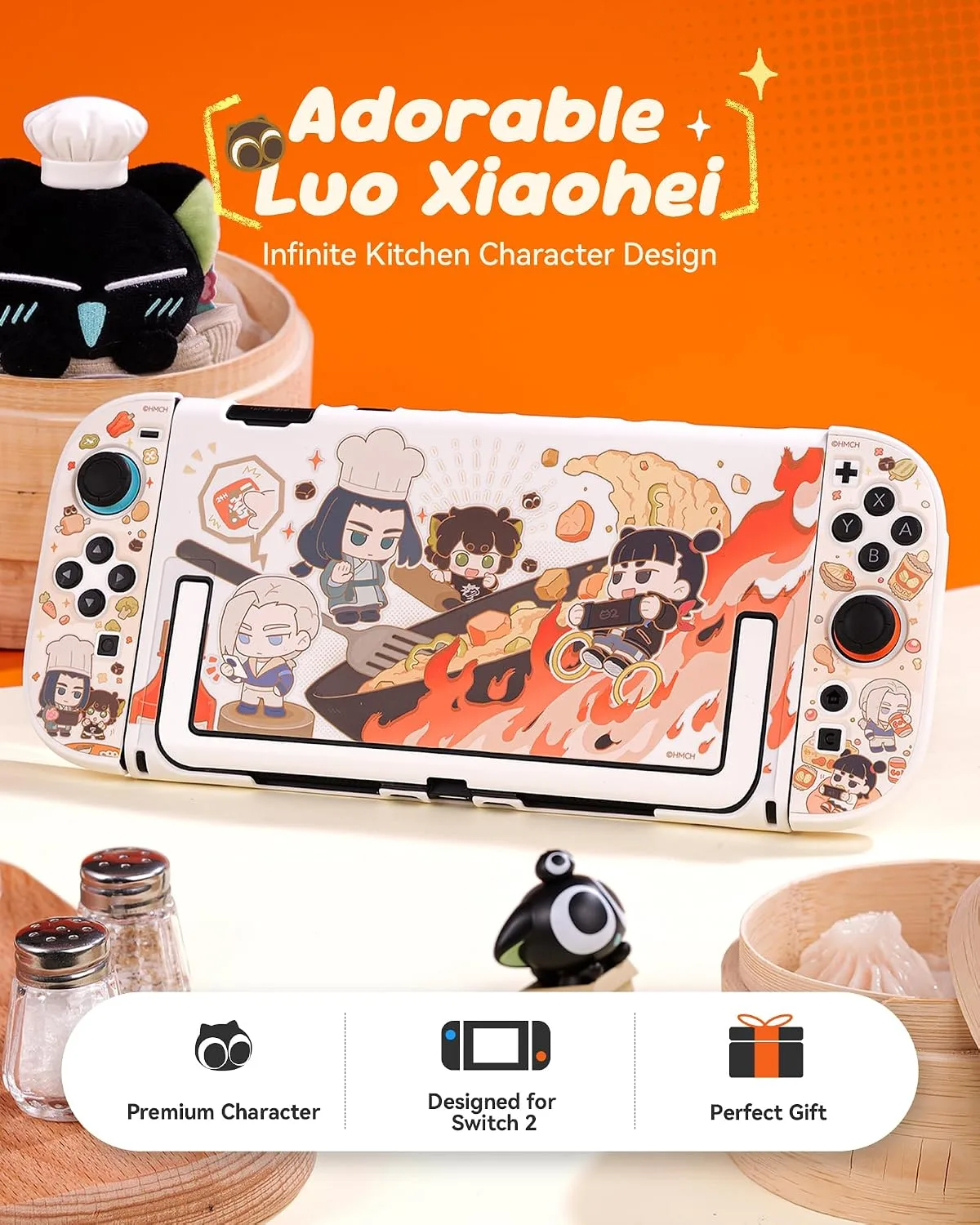 GeekShare Protective Shell Compatible with Switch 2 (Passionate Kitchen)