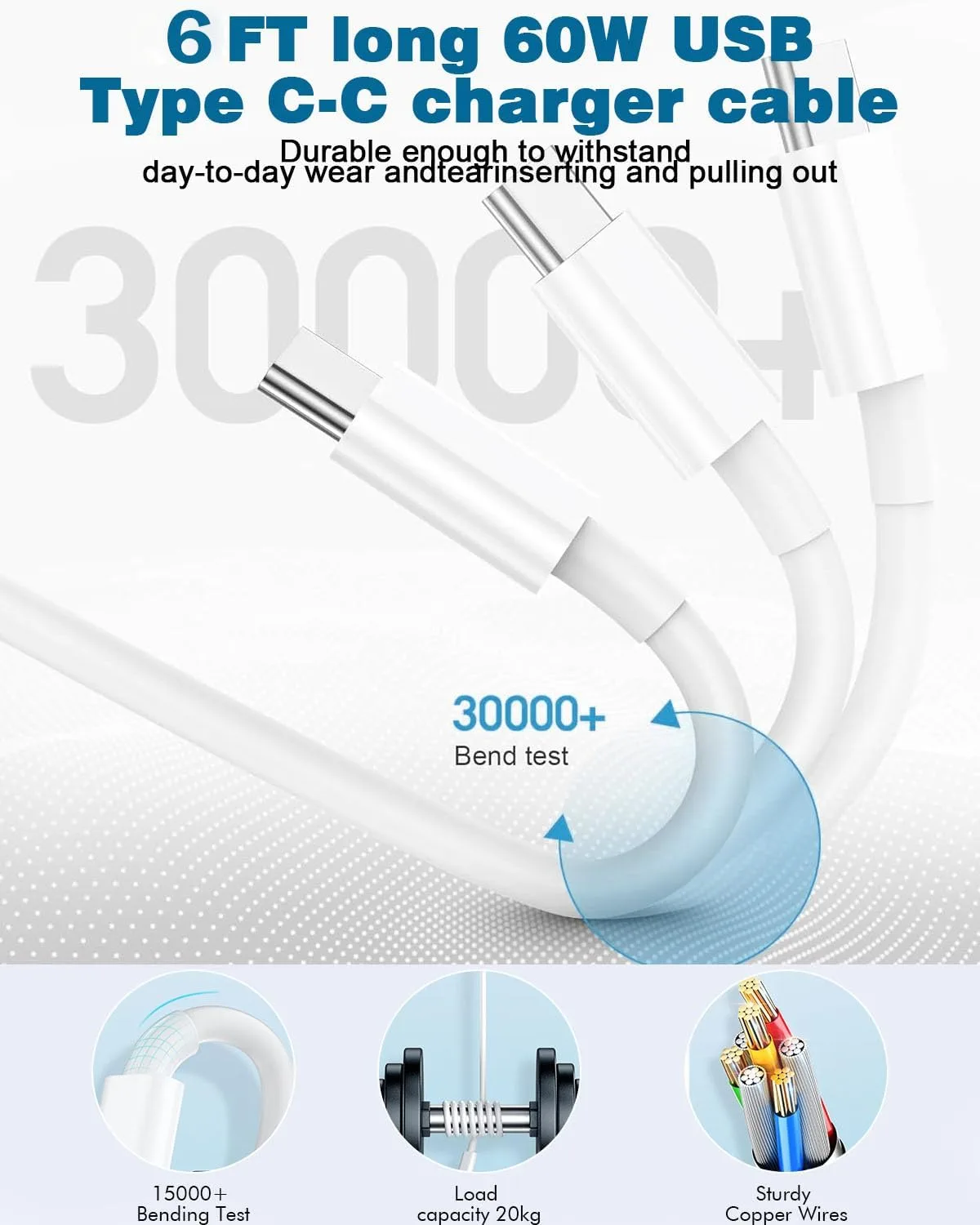 USB C Charger for iPhone 17/16 Charger Fast Charging,Type C Charge Apple Fast USB C Wall Chargers Block Adapter 6FT Charging Cable Cord for iPhone 17 Pro Max/Air/16/16Pro/15/15 Plus/iPad Pro/Air/Mini