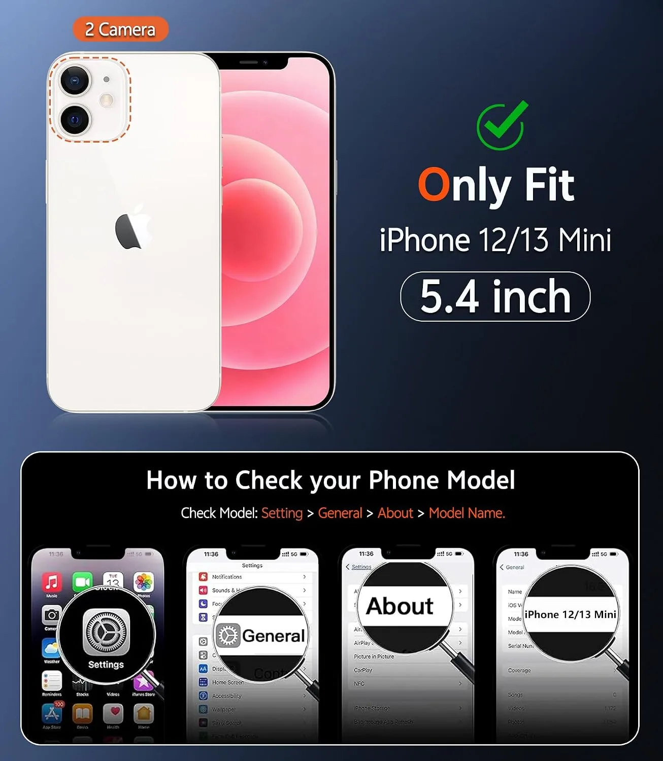 FNTCASE for iPhone 13 Mini/12 Mini Matte Case Compatible with Magsafe