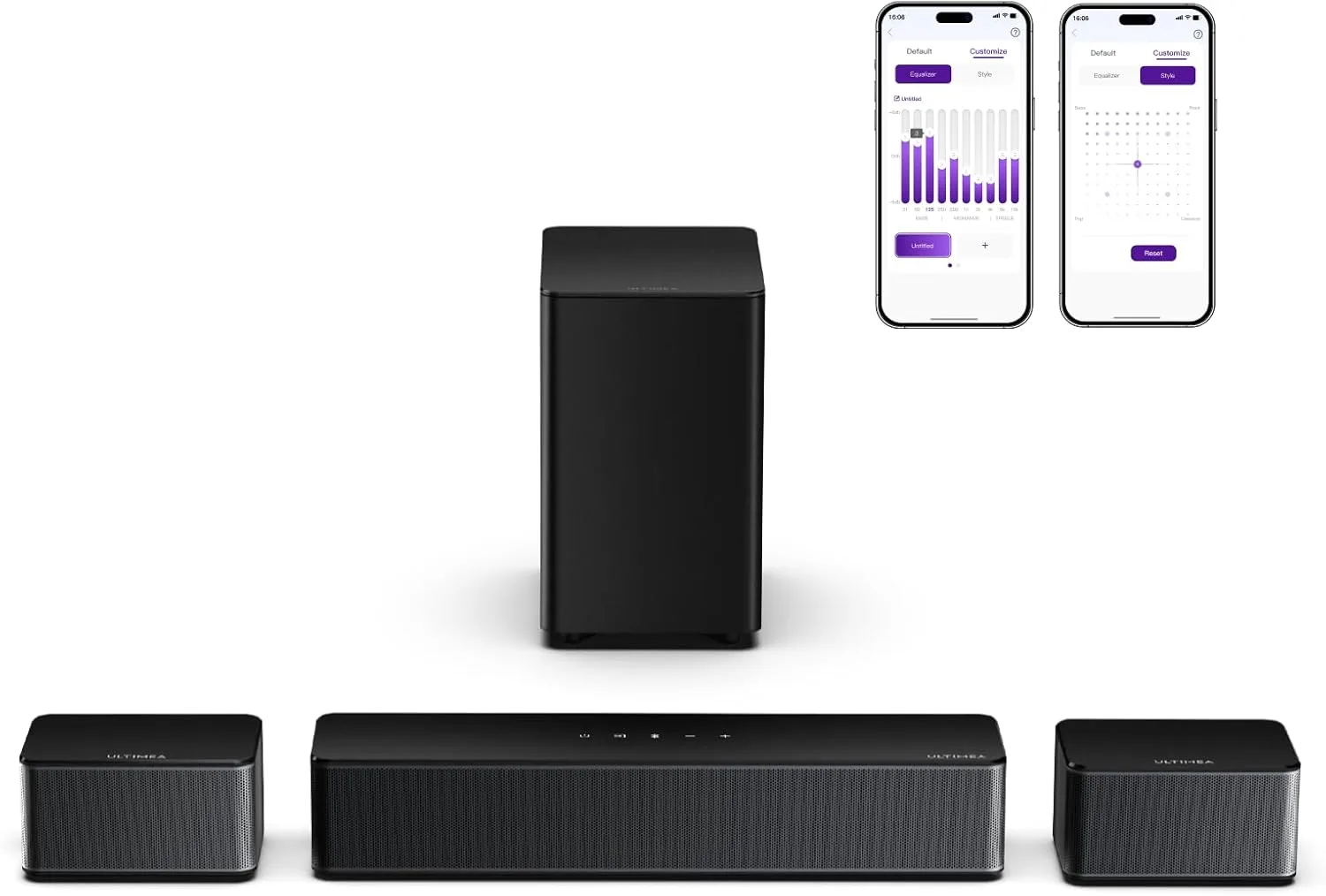 ULTIMEA 5.1 TV Sound Bar with Subwoofer, Virtual Surround Sound System