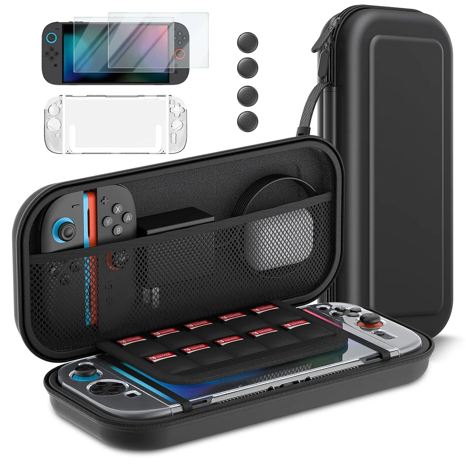 Estuche para Nintendo Switch 2 Mozuper 10 en 1 kit de accesorios 2025