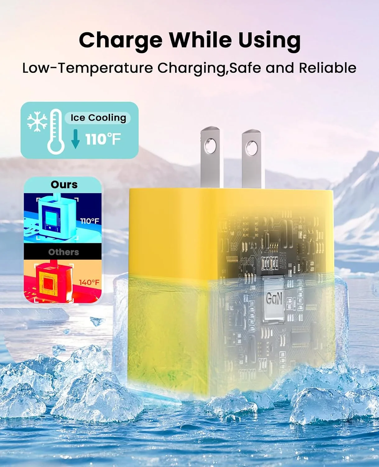 iPhone Charger Fast Charging, USB C Charger Block, 6FT/10FT Lightning Cable