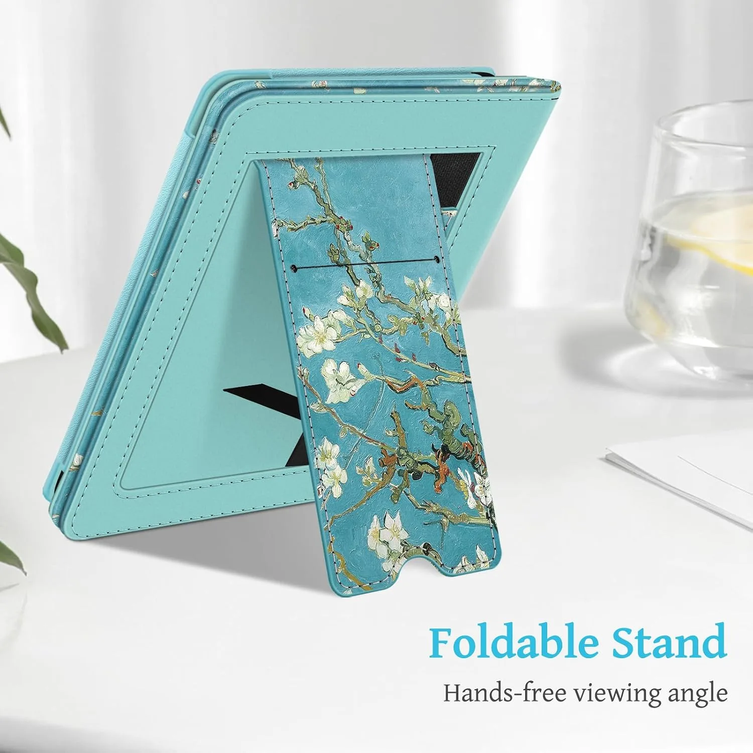 Fintie Stand Case for 6" Kindle 11th Generation 2024/2022, Blossom