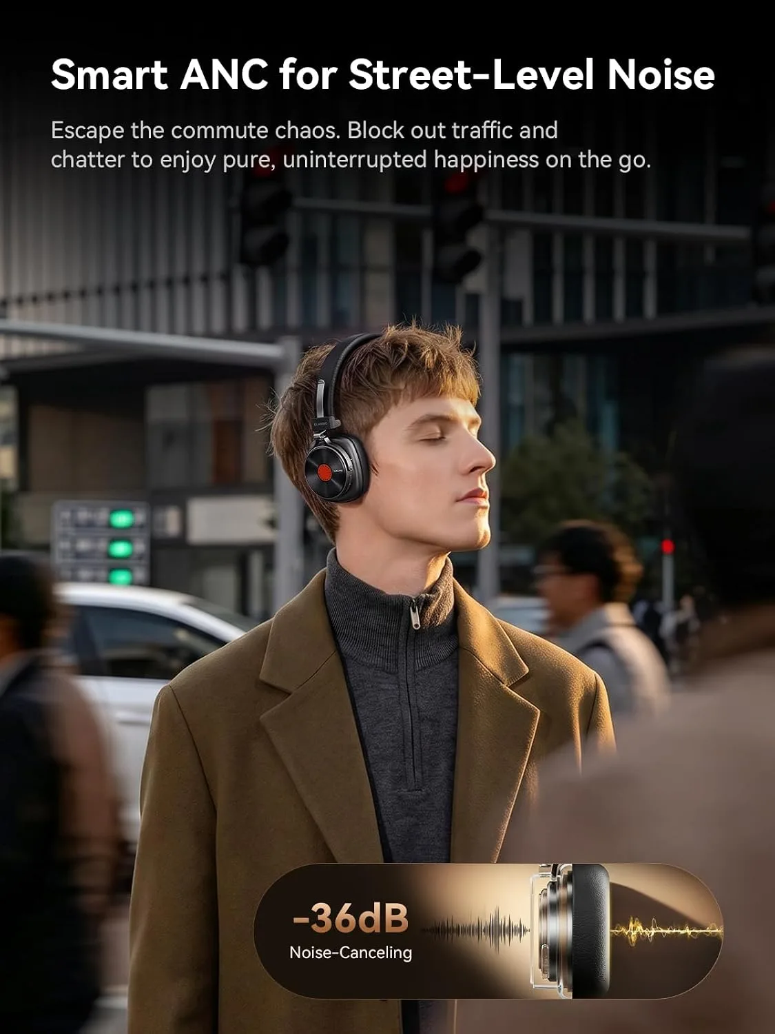1MORE Classic HQ36 Wireless on-Ear Headphones, Hi-res Audio, Spatial Audio