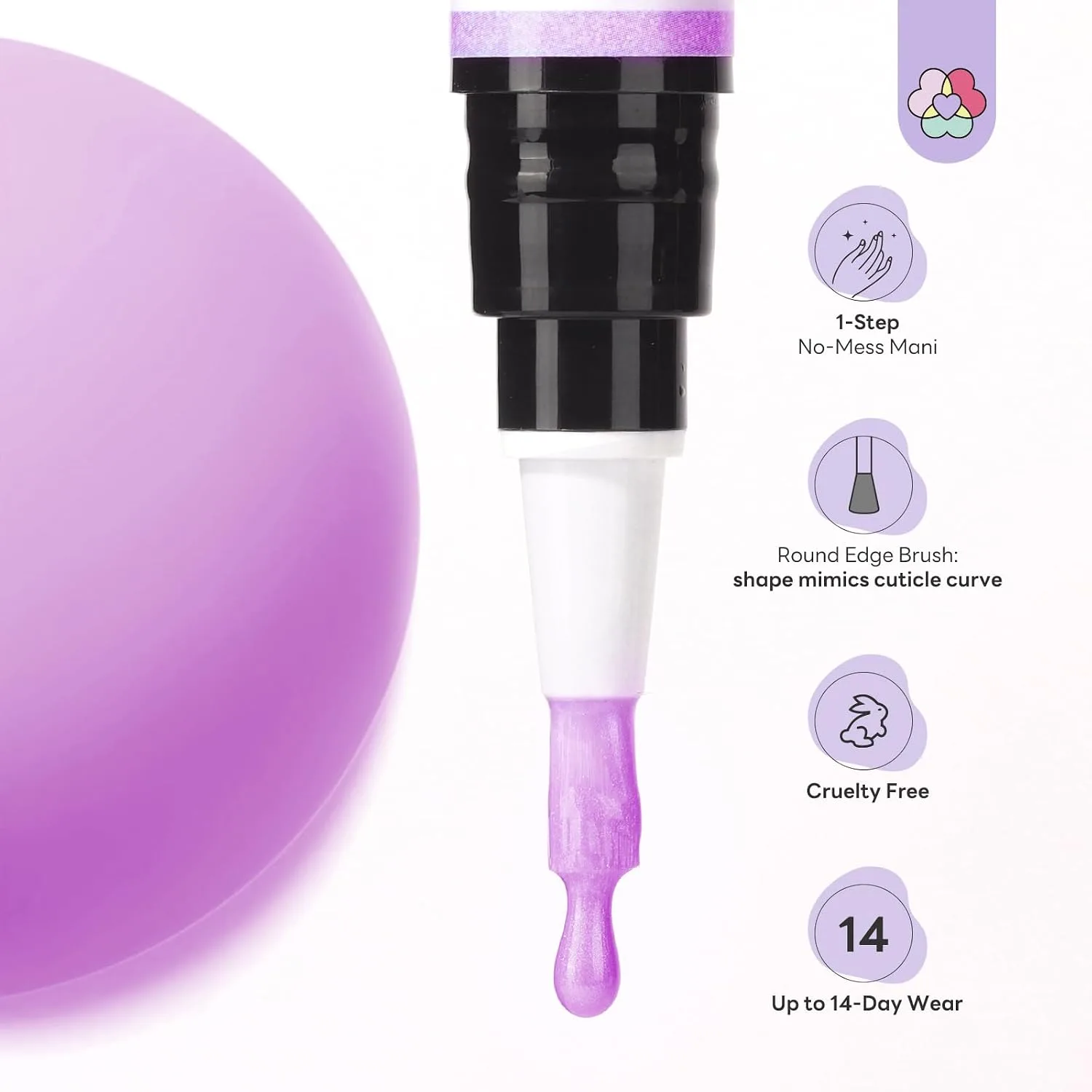 SAVILAND One-Step Gel Nail Polish Pens Set, 6 Colors Pearl Pink Blue