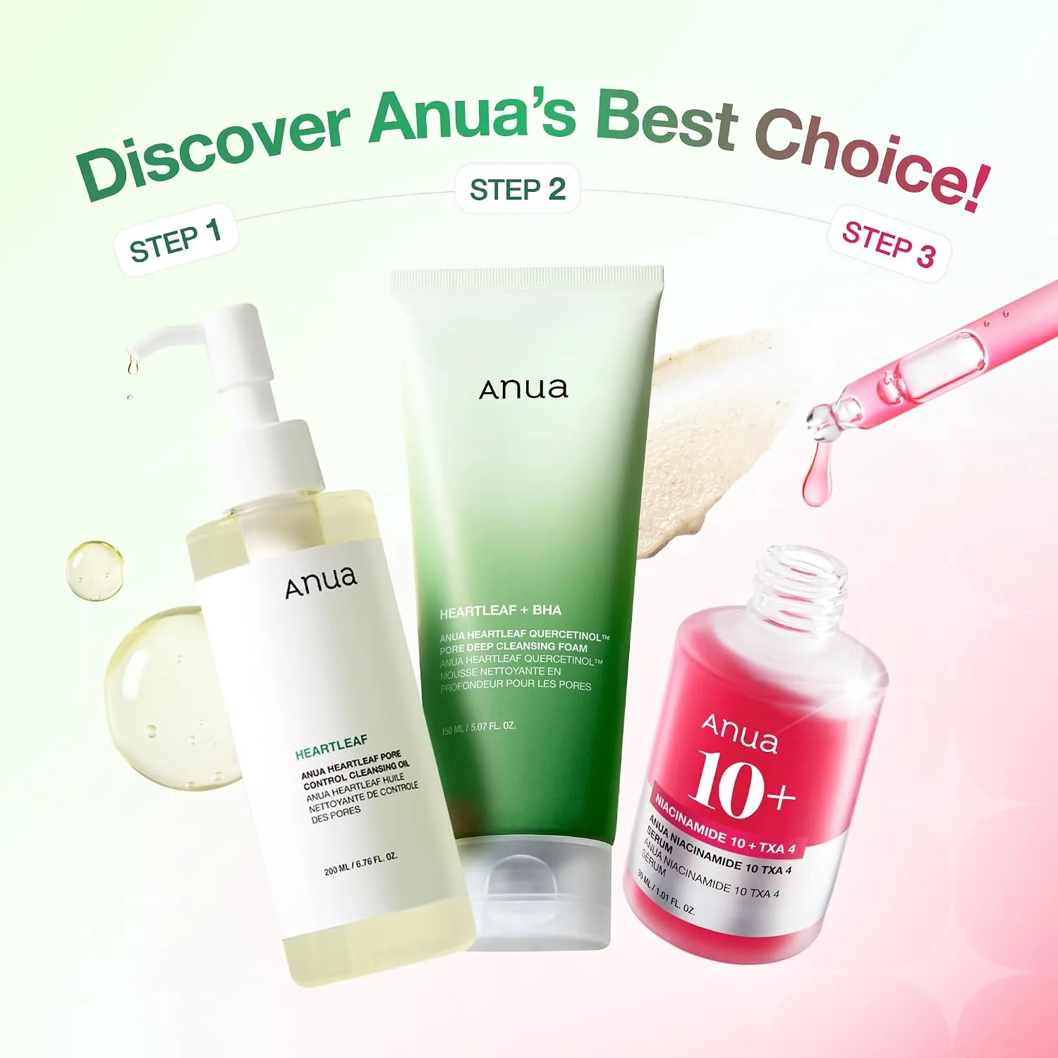 ANUA 3-Step Glass Skin Beginner Kit