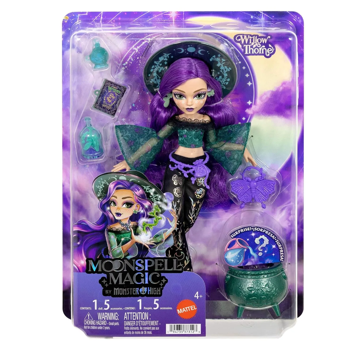 Monster High Doll, Moonspell Magic Willow Thorne