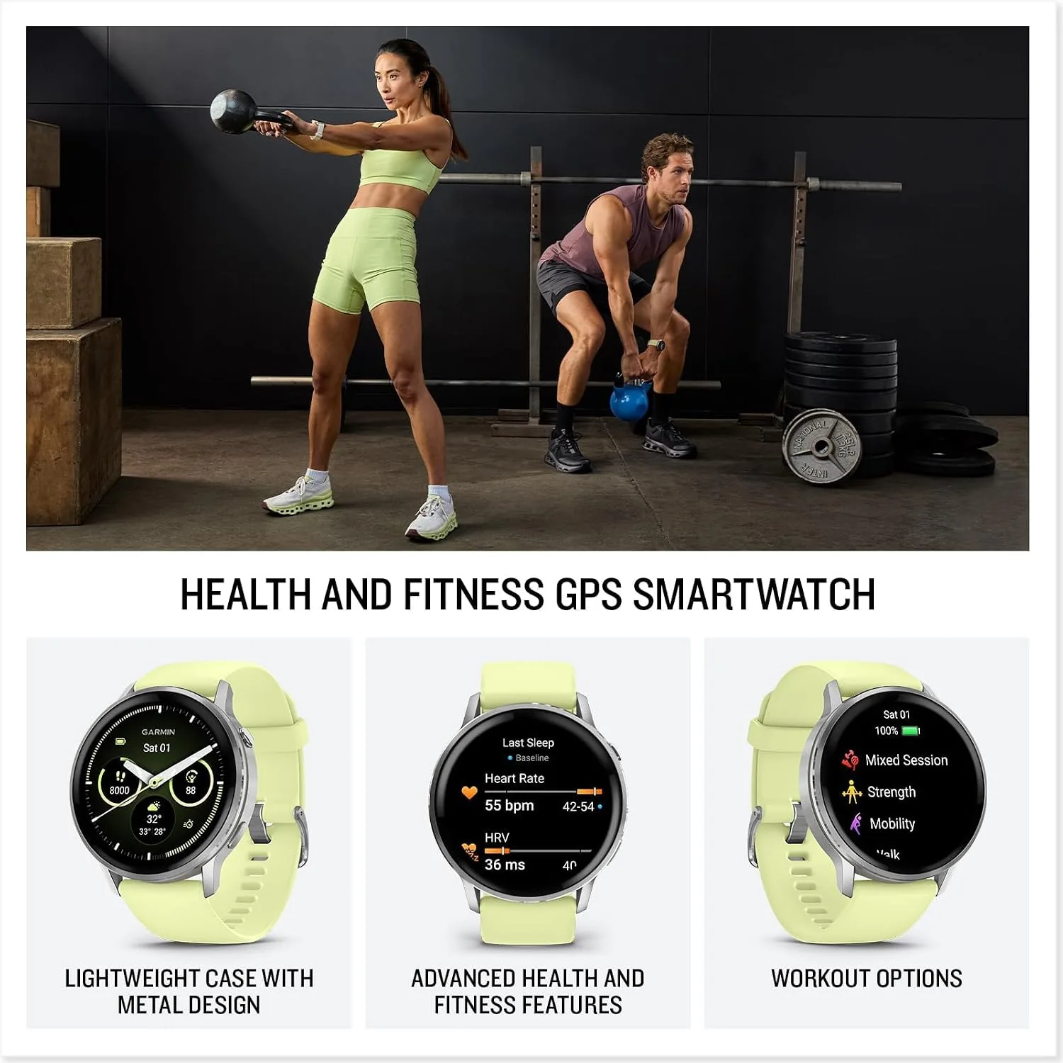 Garmin Venu 4 Health Fitness GPS Smartwatch 45mm AMOLED Bundle