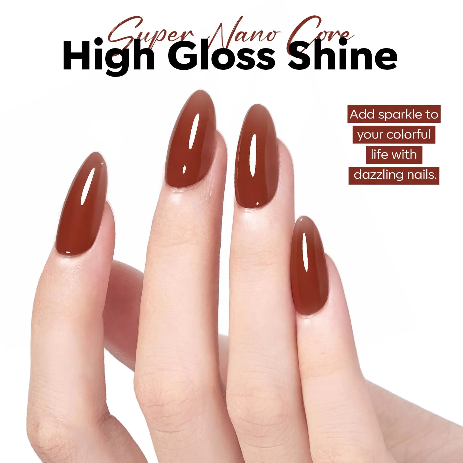 modelones Jelly Brown Gel Nail Polish 15ML 28+Days Long-Lasting