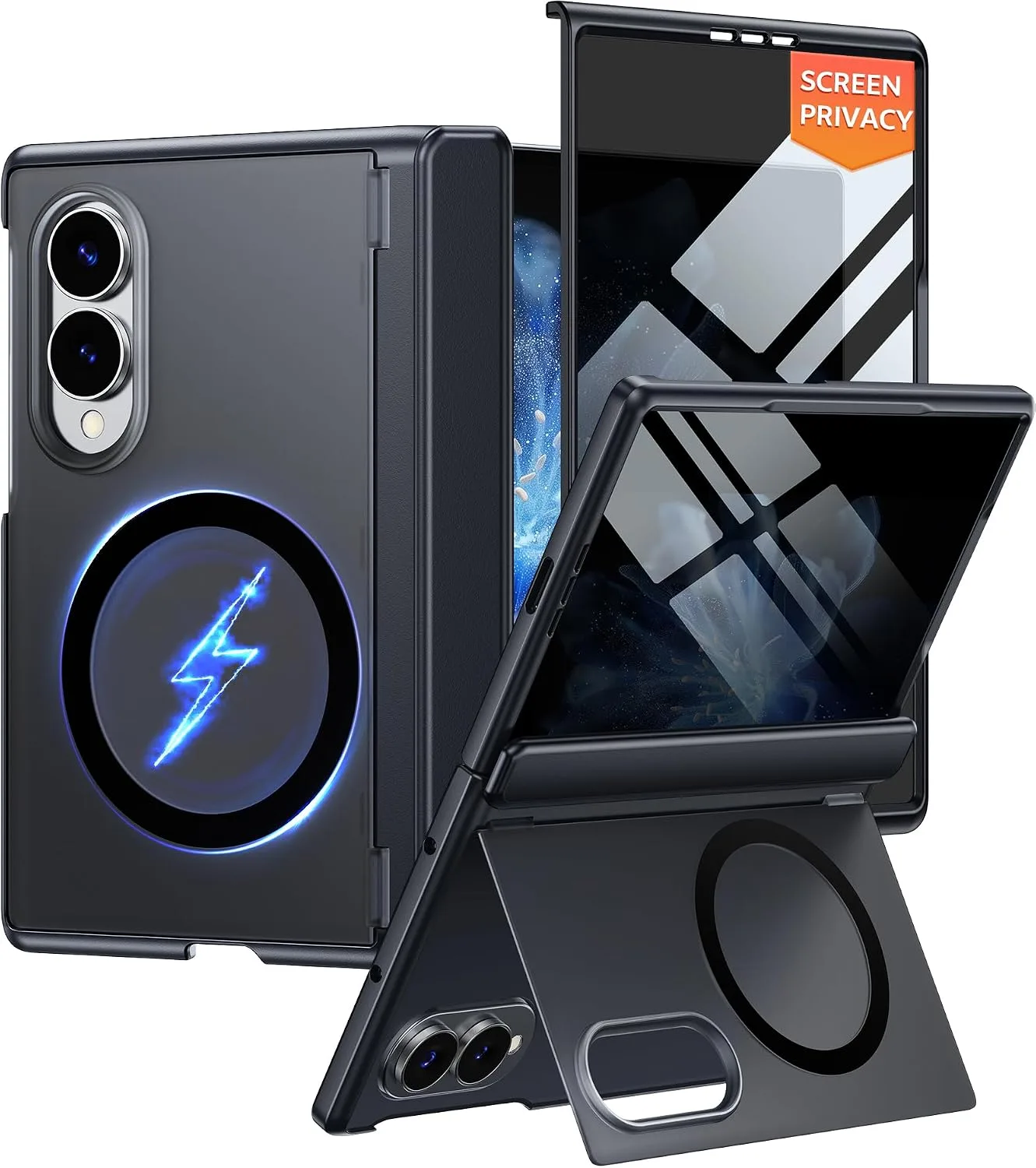 for Samsung Galaxy Z Fold 8 Case with Privacy Screen Protector