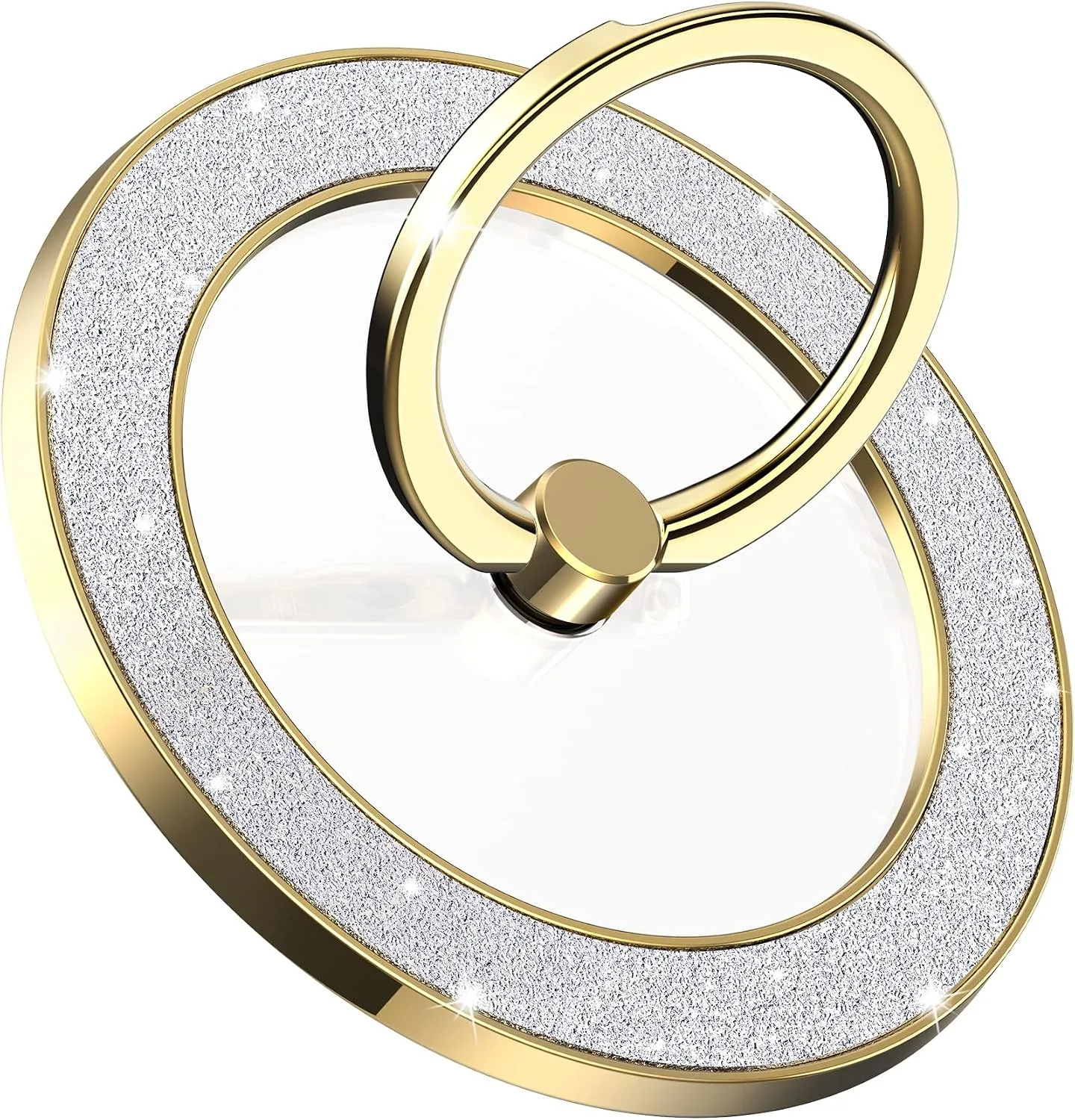 Pikabo Magnetic Phone Ring Holder for MagSafe, Glitter Phone Grip Stand