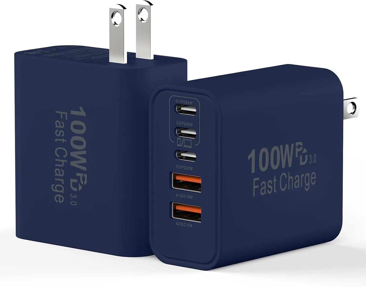 USB C Charging Blocks, 100W USB Type C iPhone Wall Super Fast Charger Block