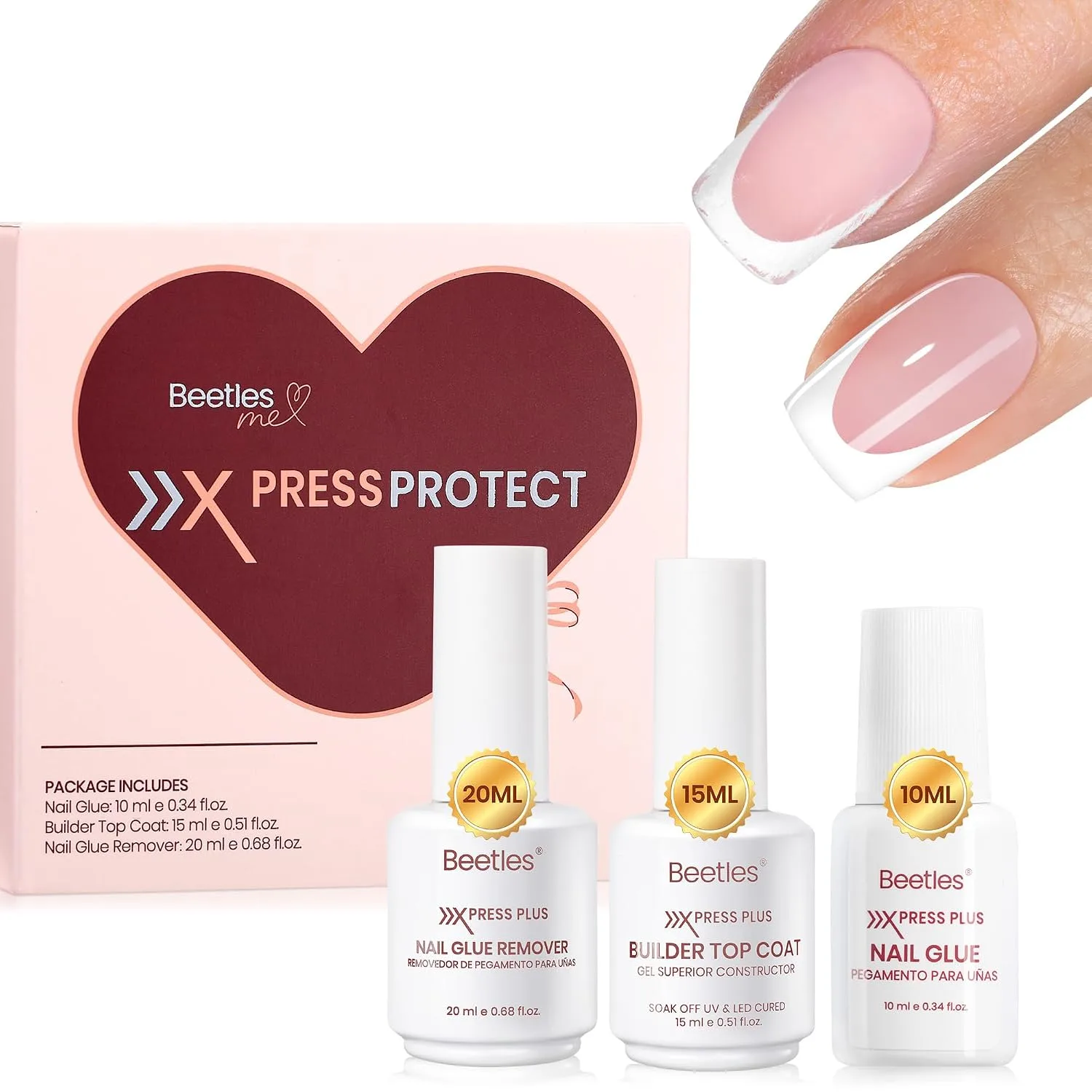 Beetles 10ML Super Strong Nail Glue for Press Ons, Nail Tips, Acrylic Nails