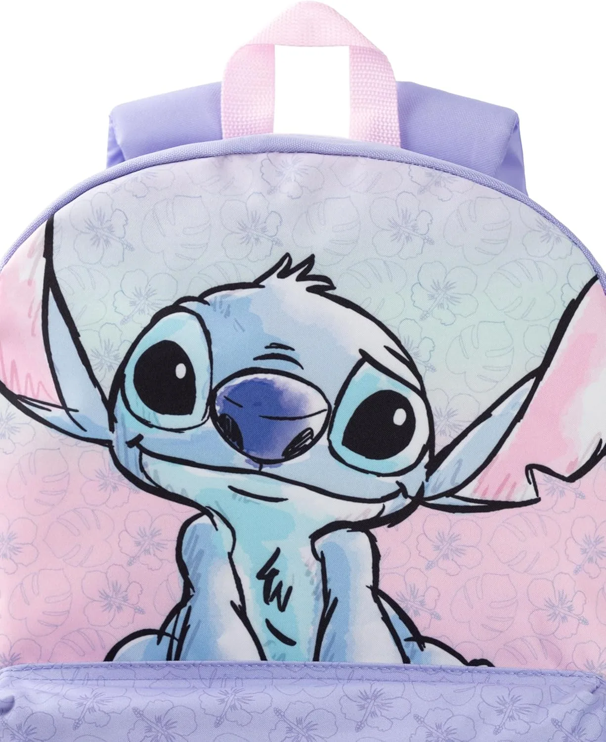 Disney Lilo & Stitch Girls Purple Pink Backpack Rucksack Adjustable Straps Durable Polyester School Bag Kids Sports Luggage