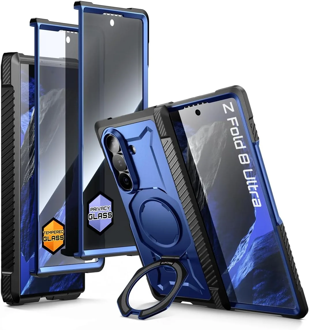 Carcasa Supcase Galaxy Z Fold 8 Ultra con protector de vidrio y privacidad