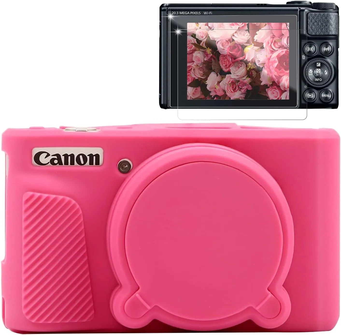 Case for Canon PowerShot SX740 HS, SX730 HS Camera - Hot Pink