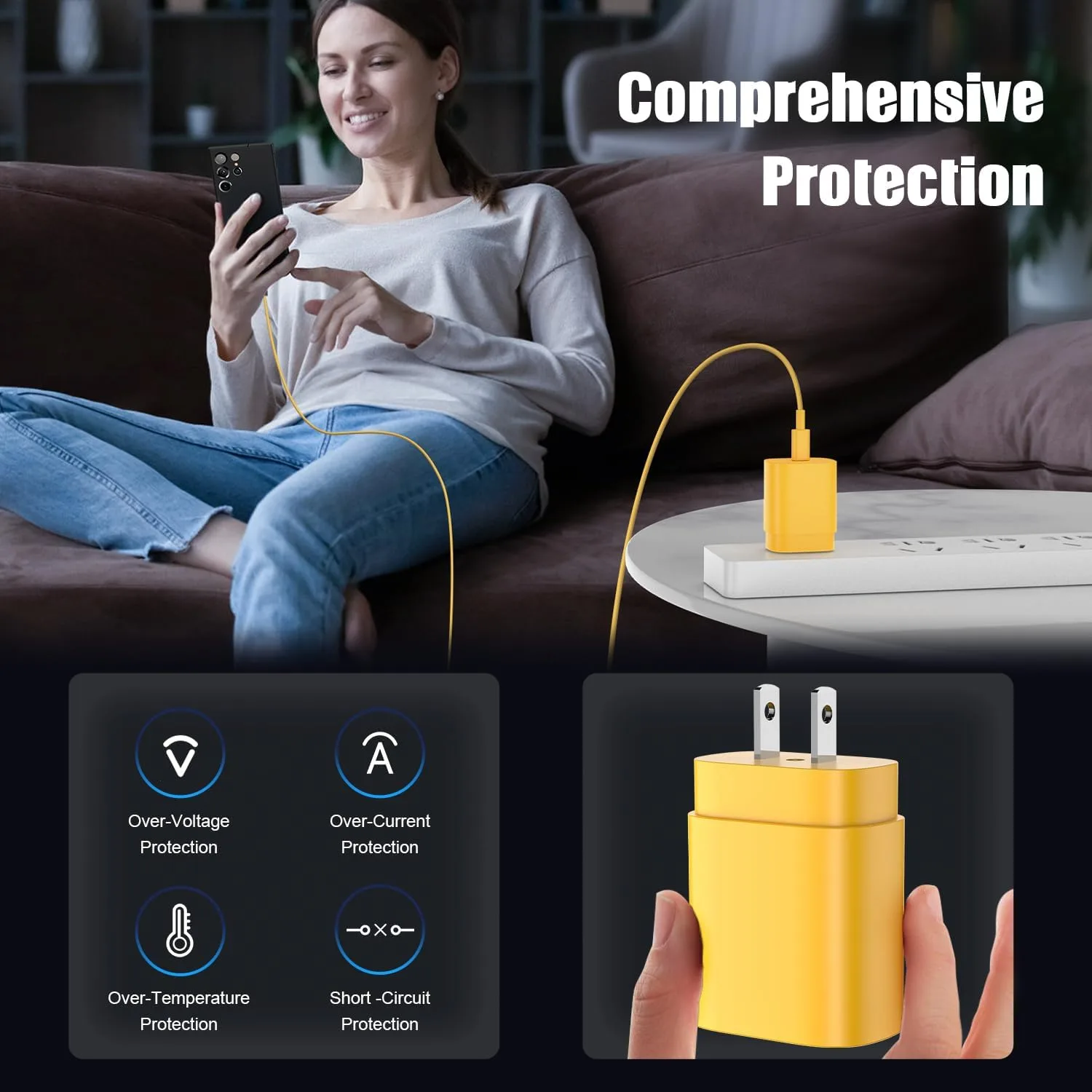 Type C Charger Fast Charging,4Pack 25W Super USB C Fast Charger Block