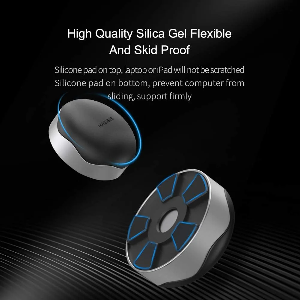 Hagibis Laptop Cooling Pad, Ergonomic Laptop Stand Small Invisible Cooler Ball Portable Magnetic Foot Heat for MacBook Pro Computer