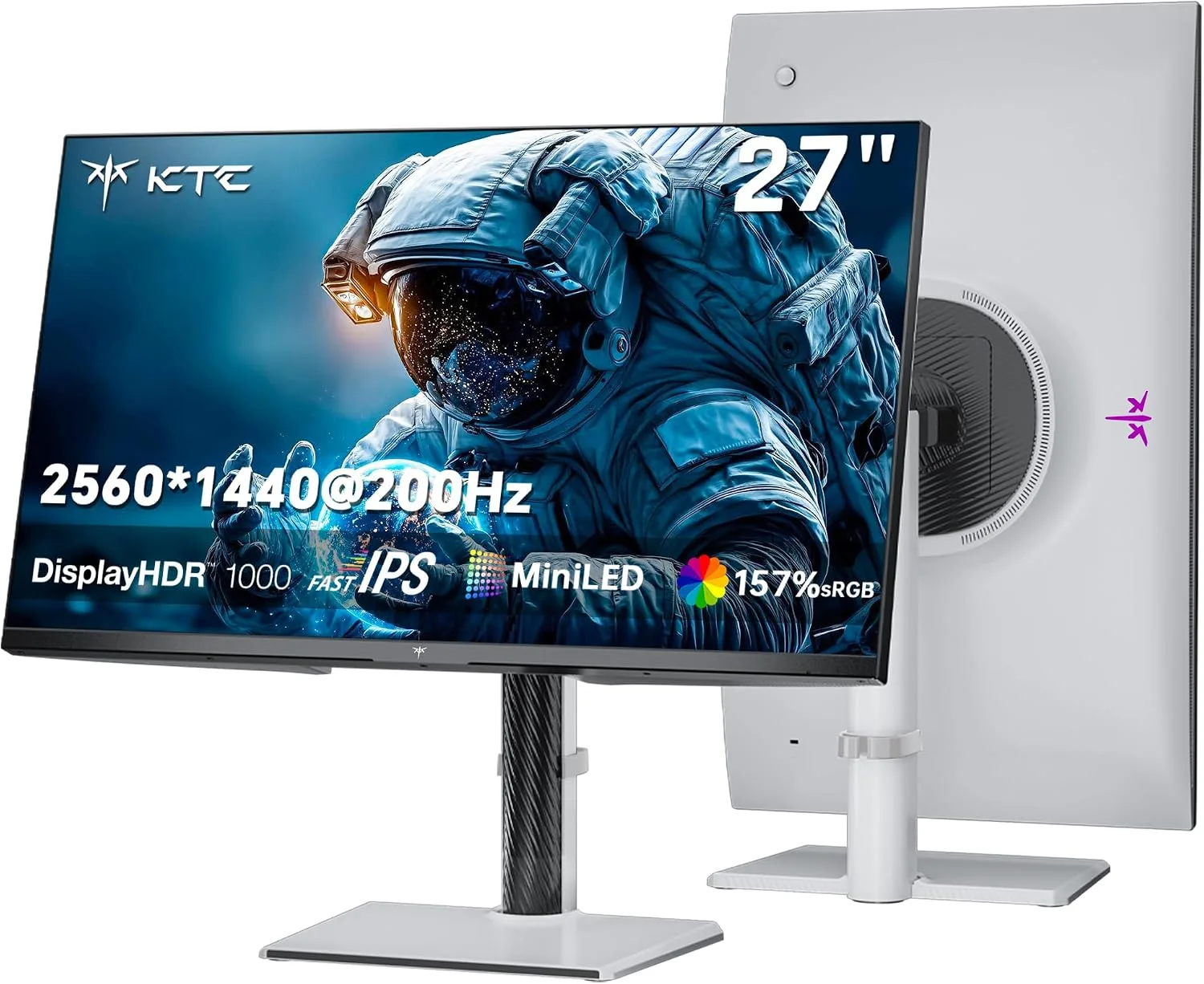 Monitor para gaming KTC M27T6S 27 pulgadas Mini LED 1440P 210Hz HDR 1000