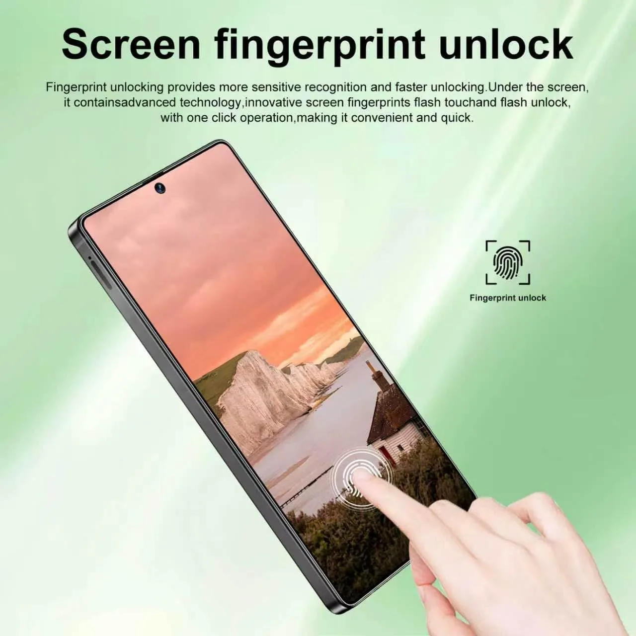 Huness S25 Ultra Unlocked Phone,Built in Pen The Phone,Cell Phone Battery 7000mAh 6.99" HD Screen,Android 14 16+512GB Smartphone,Dual SIM/5G/Face ID/Fingerprint Lock/GPS (Cyan, 16+512)