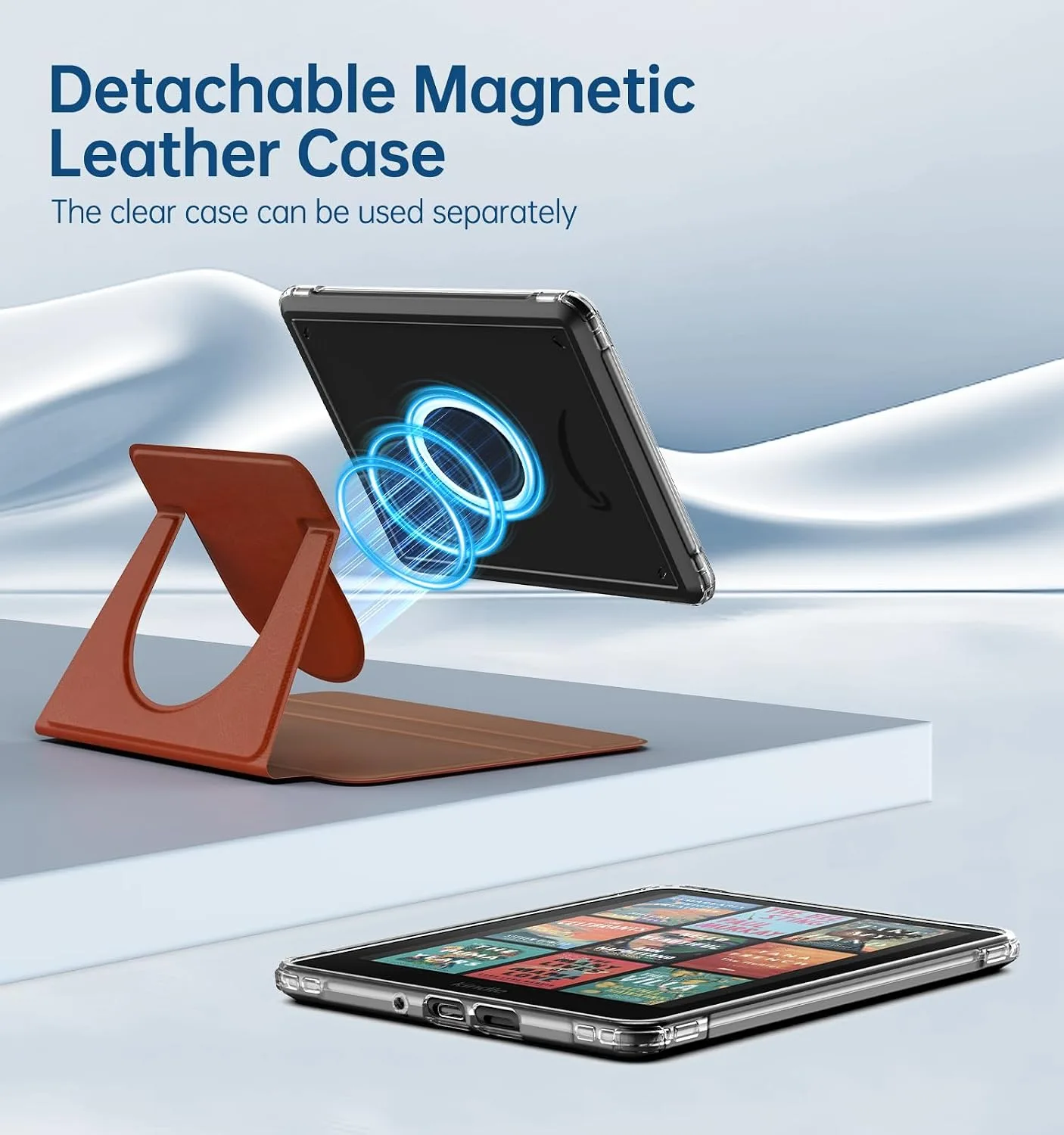 MoKo 360°Rotating Detachable Case for 7" eBook Reader, Vintage Style