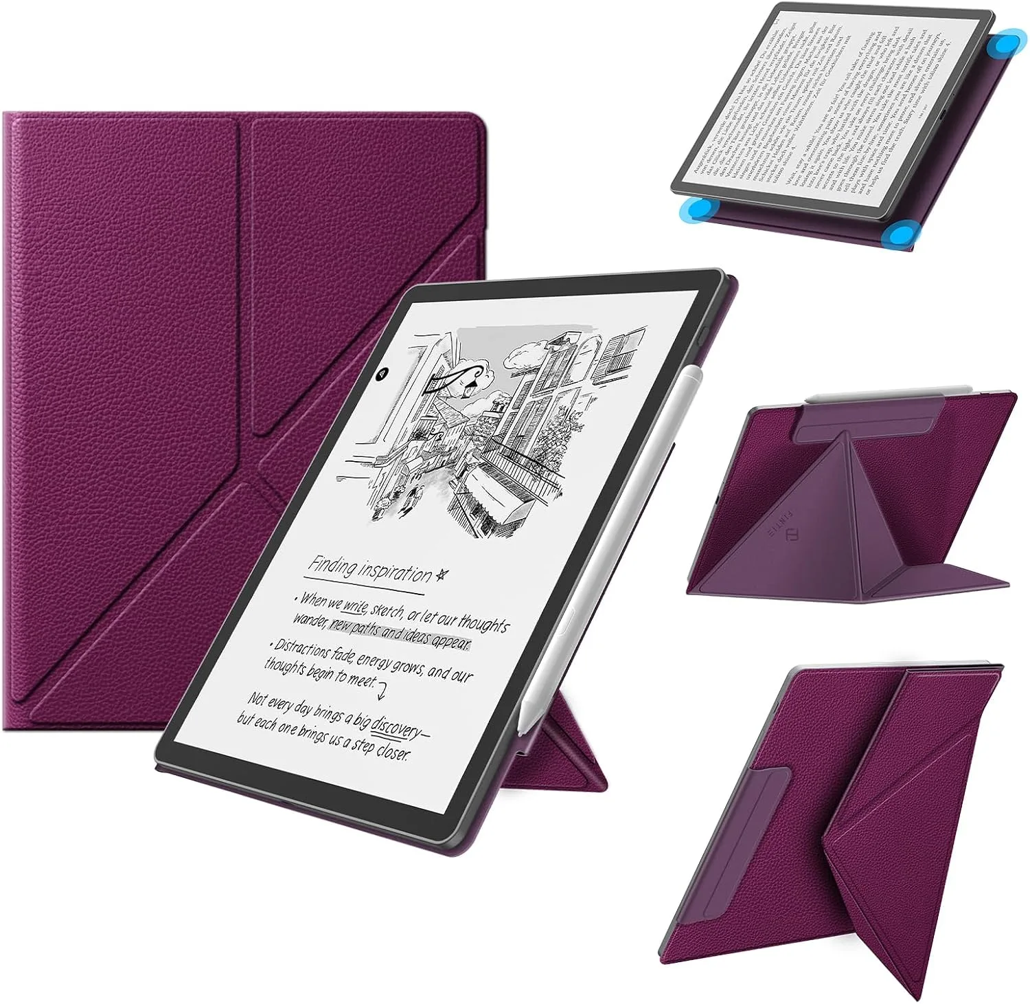 Fintie Magnetic Case for 11" Kindle Scribe 3rd Gen 2025 & Colorsoft, Purple