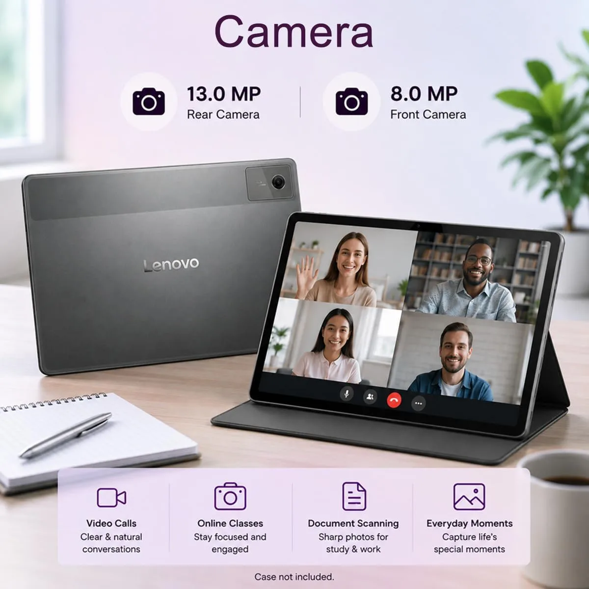 Lenovo Idea Tab Plus AI Tablet, 12" 3K QHD+, Tab Pen Plus, 8GB RAM, 256GB