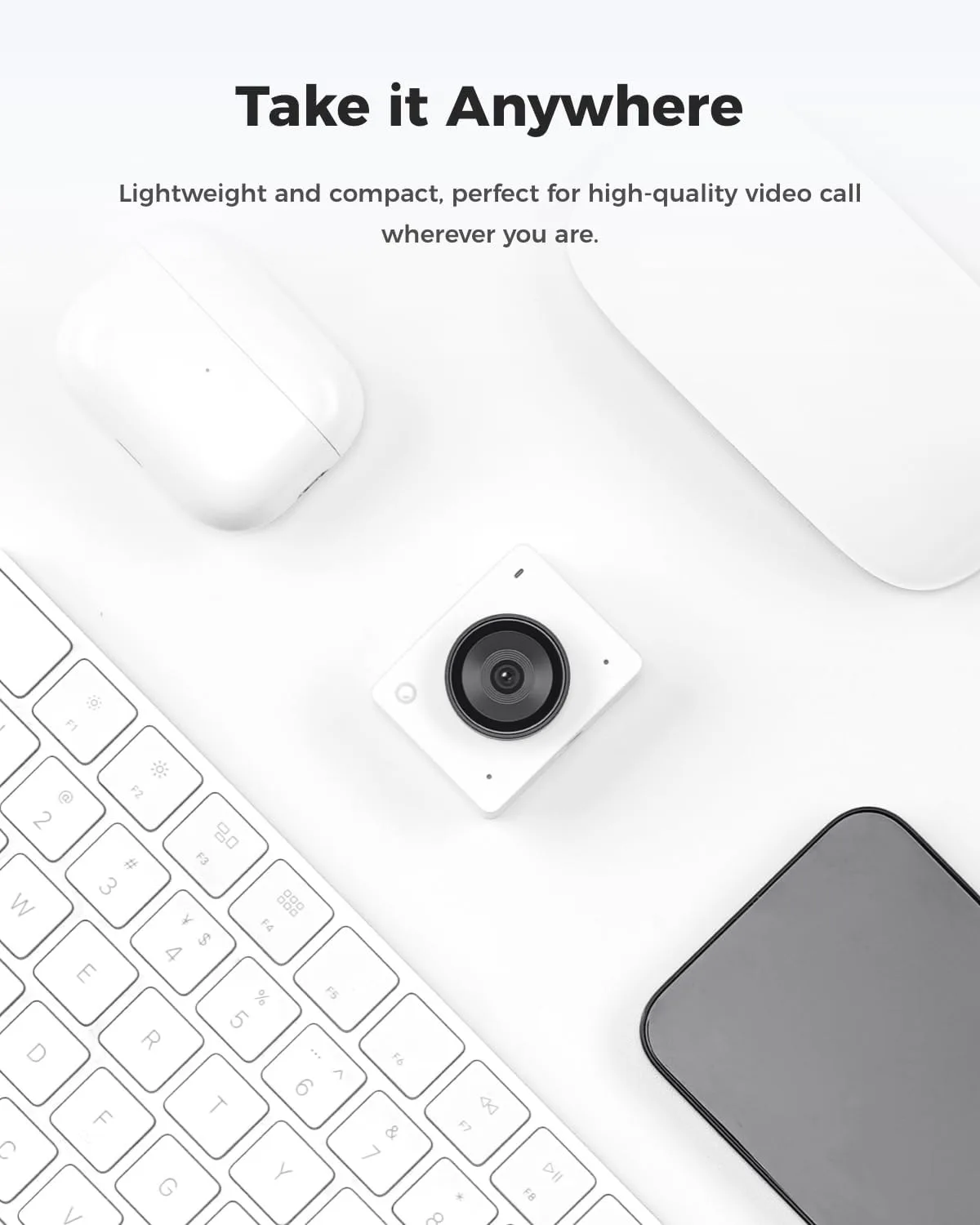 OBSBOT Meet 2-4K Webcam for PC with 1/2" Sensor, AI Framing & Autofocus