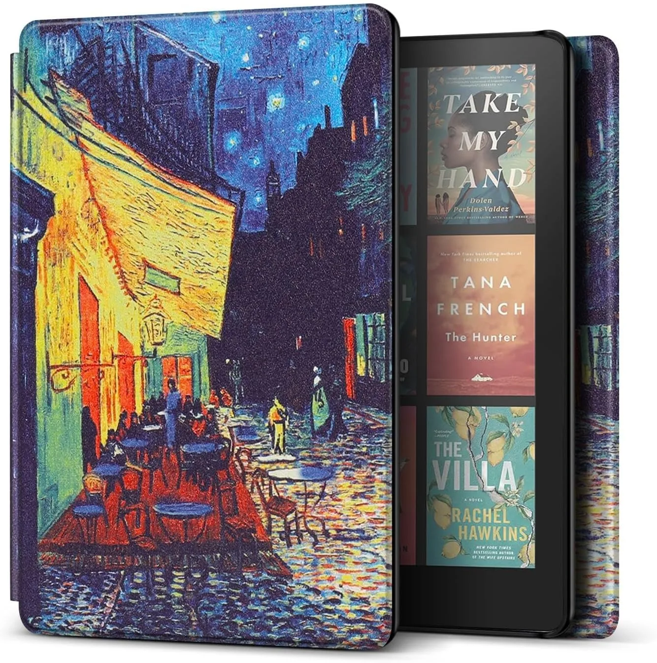 TNP Kindle Paperwhite 12th Gen Case, Colorsoft 7-Inch Cover, Cafe at Night