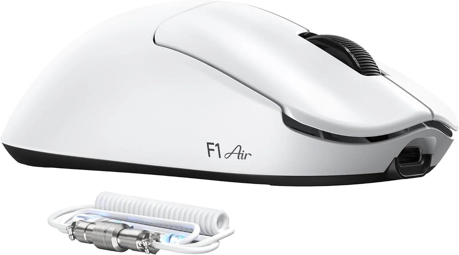 Mouse Gamer Attack Shark F1 Air Ligero Inalámbrico Blanco