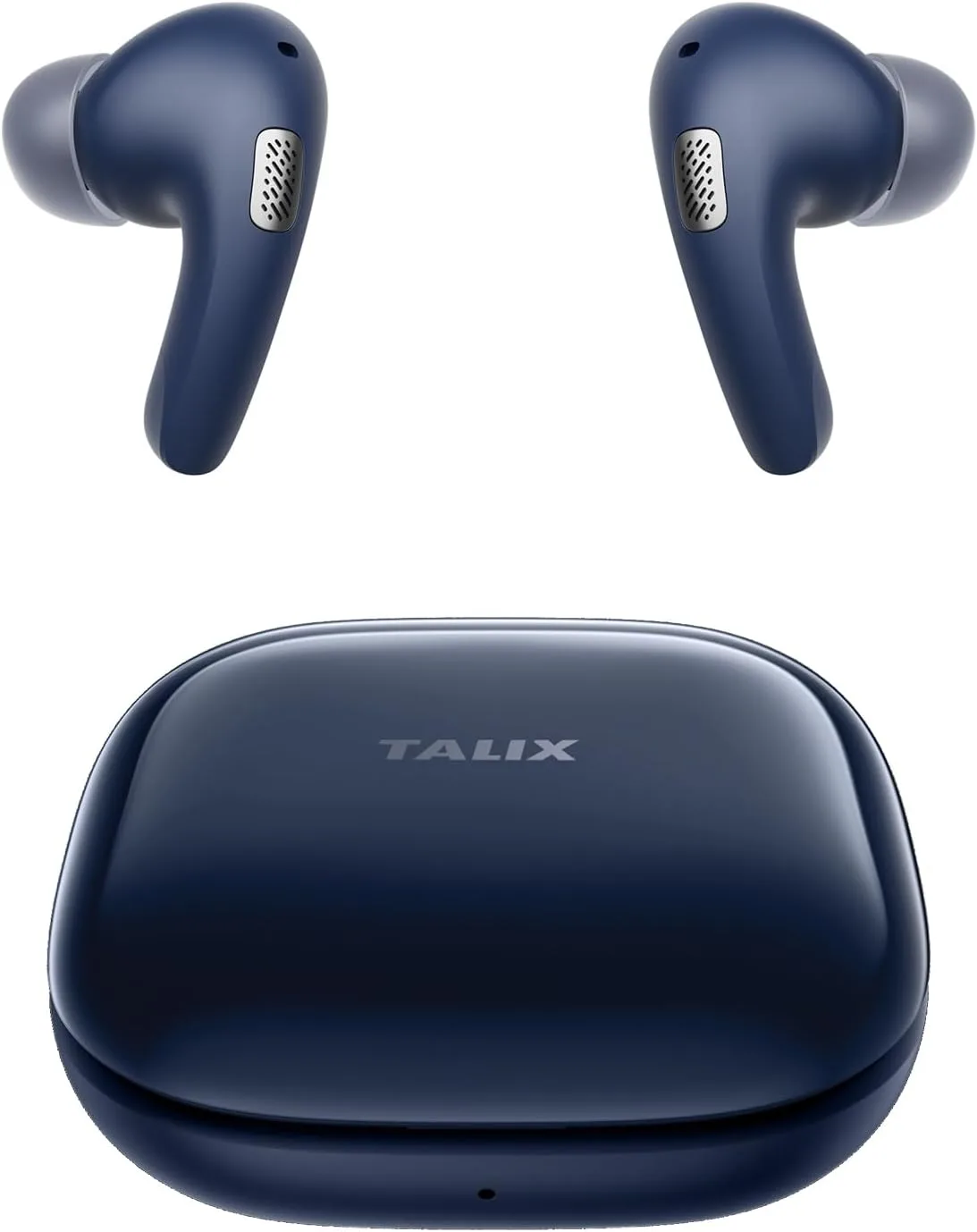 T30 Noise Cancelling Earbuds with Phone Stand, Punchy Bass, 4-Mic, True Wireless Bluetooth 6.0 in Ear Headphones, 28H Playtime, IPX4 (Blue)