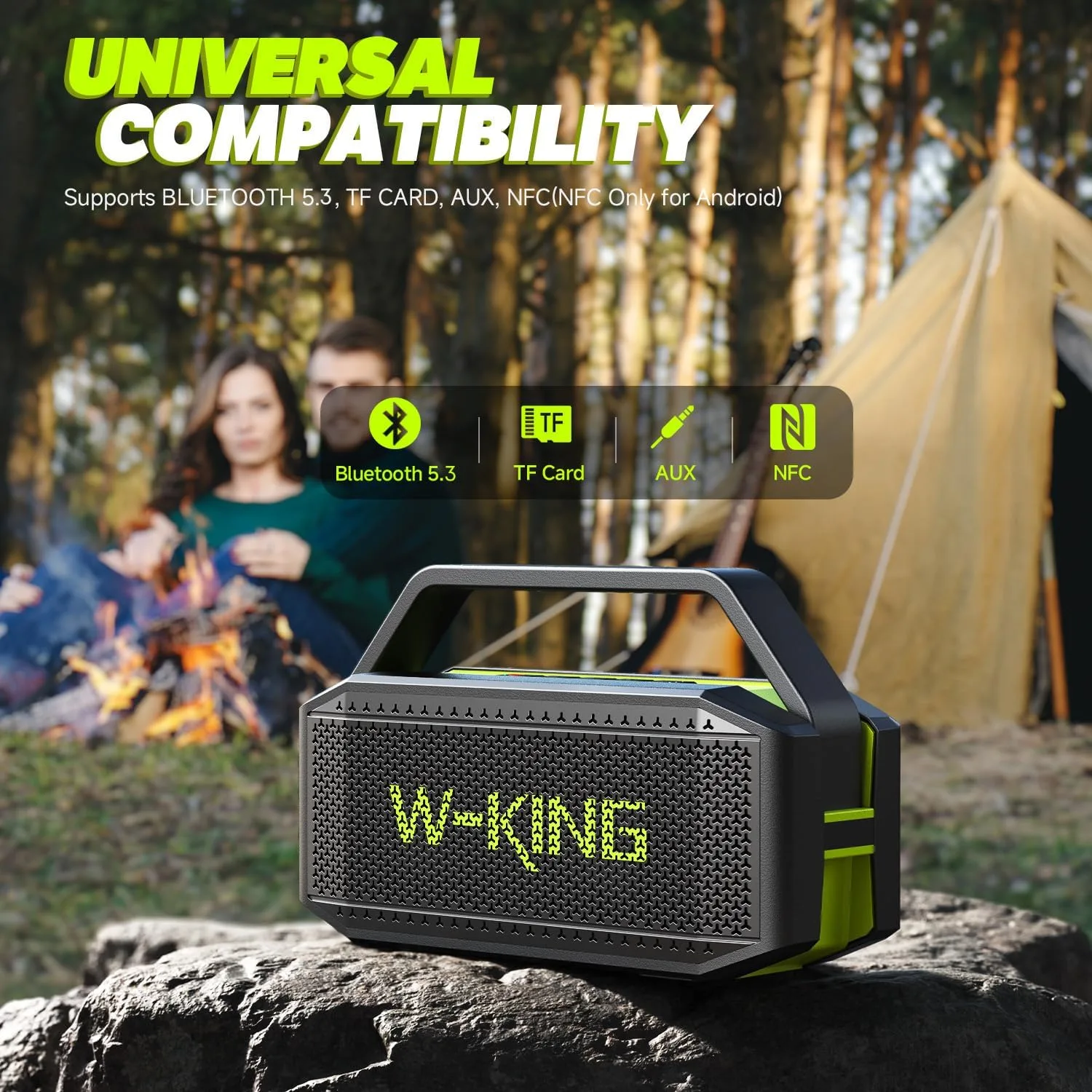 W-KING Portable Bluetooth Speaker Loud 100W Max Waterproof Outdoor Wireless