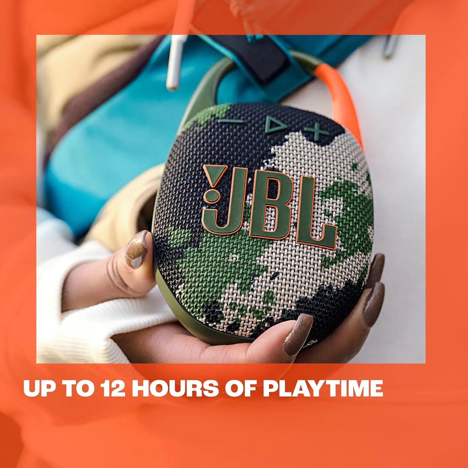 JBL Clip 5 - Ultra-Portable, Waterproof & Dustproof Bluetooth Speaker, Big JBL Pro Sound with Punchy bass, Integrated Carabiner, Up to 12 Hours of Play, Made in Part with Recycled Materials (Red)