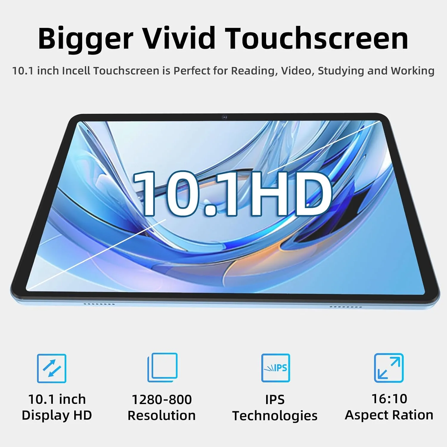 Android 16 Tablet, 10 Inch Tablet, Octa-Core, 24GB RAM 64GB ROM 2TB Expand, Tablets with Gemini AI, 6000mAh, WiFi, Widevine L1, GMS, BT 5.0, Dual Camera, Tablets with Case (Gray)