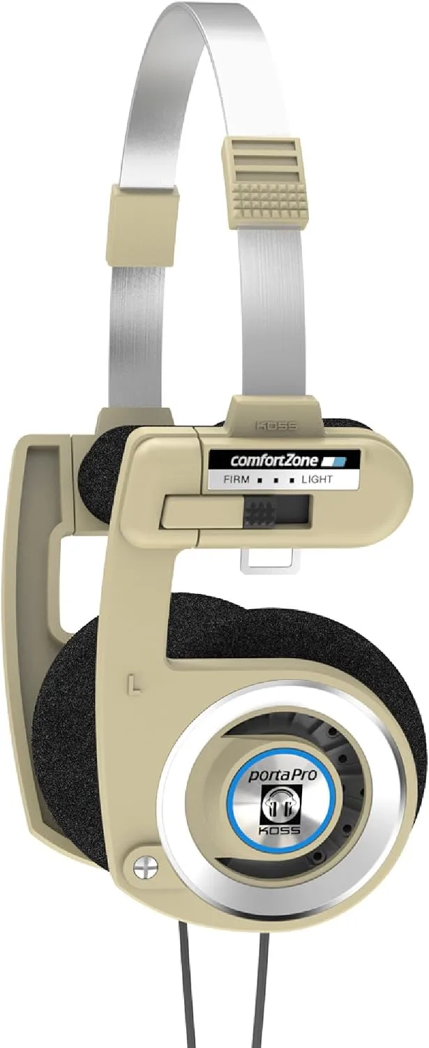 Koss Porta Pro Limited Edition Retro Style On-Ear Headphones, Rhythm Beige