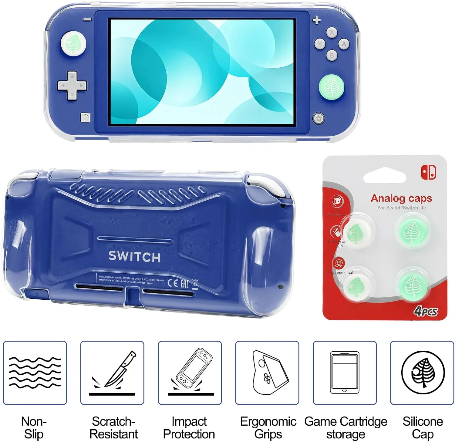 Switch Lite Case 16-in-1 Accessories Bundle for Nintendo Switch Lite (2019)