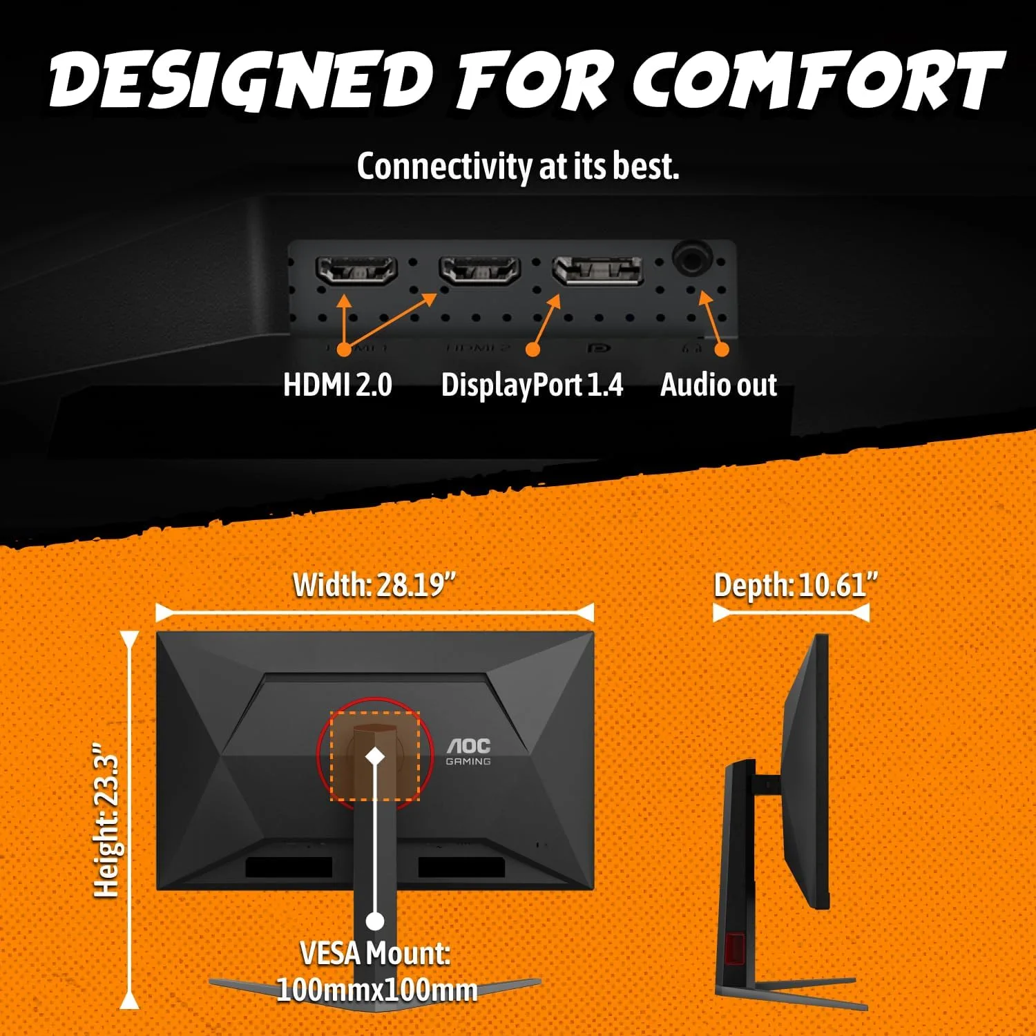 AOC 32" Gaming Monitor 4K Dual Mode 320Hz NVIDIA G-SYNC Compatible U32G4