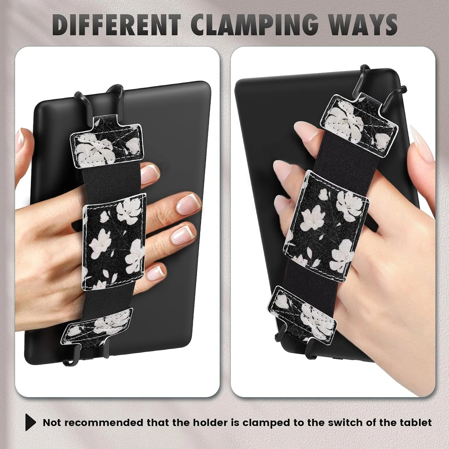 MoKo Soft Hand Strap for 6-8" Kindle eReaders Fire Tablet, Magnolia