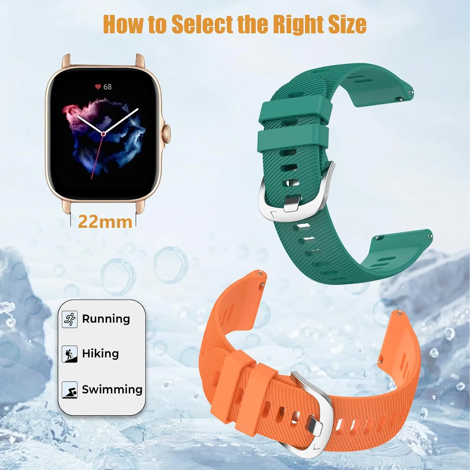 4 Pack Silicone Bands Compatible With COROS Pace 3/4,COROS Pace Pro/Apex 2 PRO/Apex PRO/Apex 4 42mm,Sports Beathable Silicone Replacement Watch Strap for Men Women
