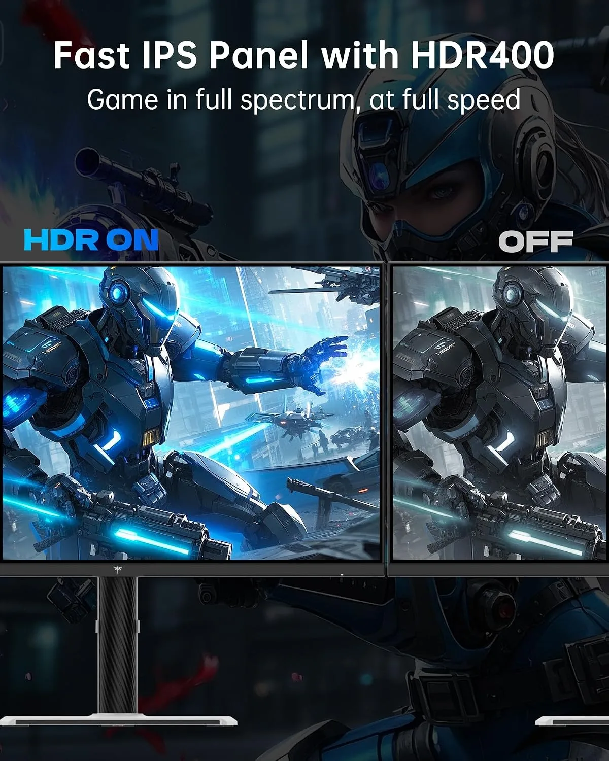KTC 27 Inch Gaming Monitor 4K, Dual Mode UHD 160Hz & FHD 320Hz, PD 90W Type-C, HDR 400, Fast IPS, 125% sRGB, Adaptive Sync, HDMI 2.1&DP 1.4, Eye Care, Tilt/Swivel/Pivot/Height Adjustment, VESA, H27P6