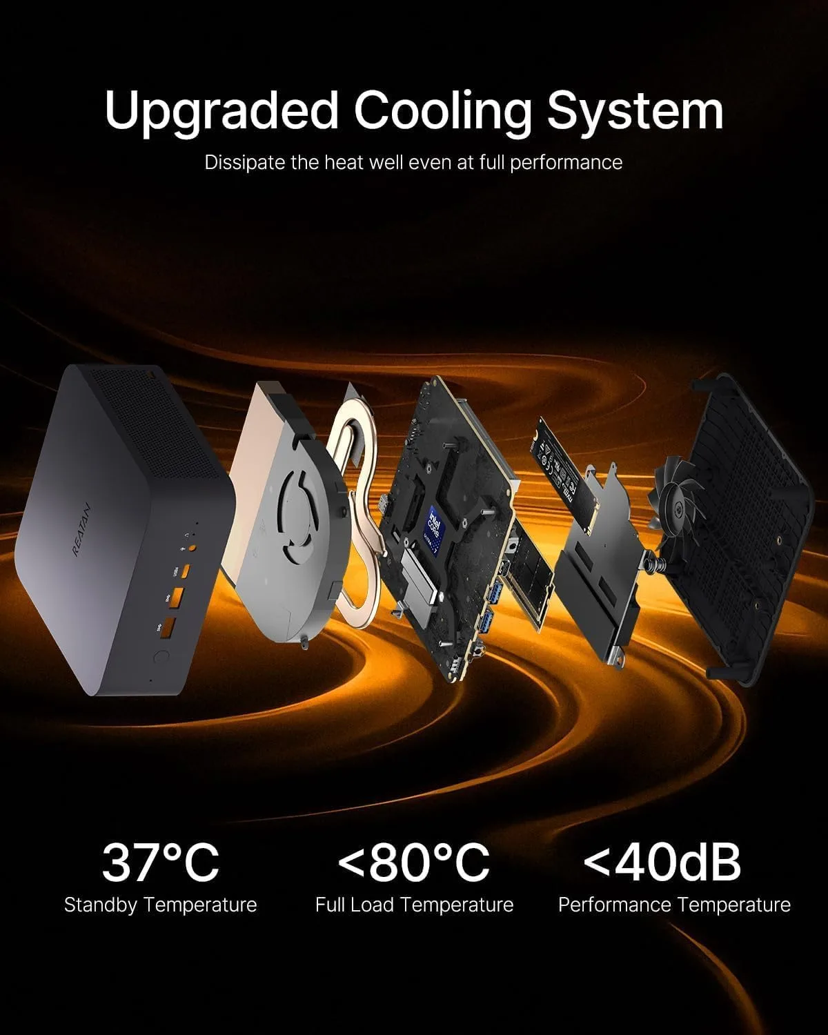 Reatan Gaming Mini PC, Ryzen 7 255, 48GB DDR5 2TB SSD with Crucial, OcuLink