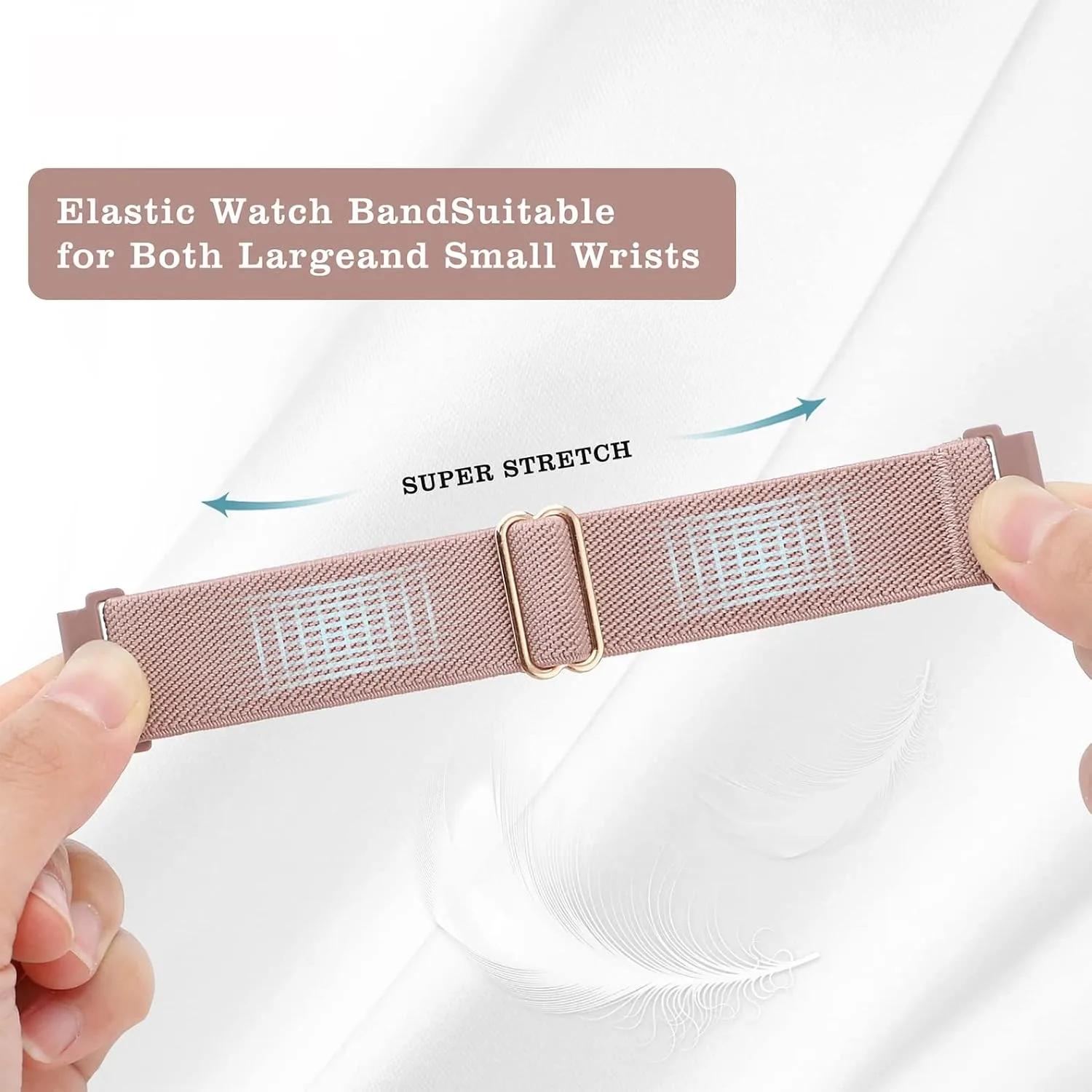 3 Pack Stretchy Nylon Band Compatible with SKG Smart Watch Bands for Women Men, Quick Release Soft Elastic Strap Replacement Wristbands for SKG-V7/SKG V7 Pro Smart Watch