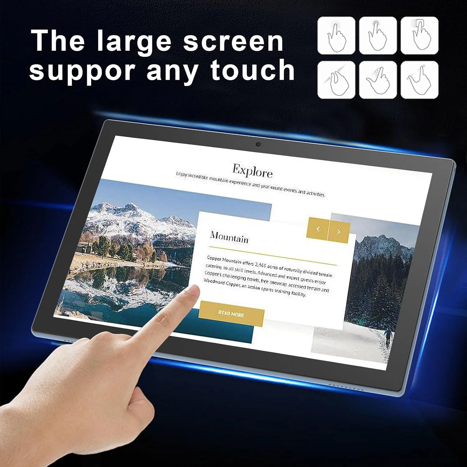 Tablet 2 in 1 Tablets 10 inch Android 15 Tablet Set with Keyboard Case Mouse Stylus Pen, 8GB+32GB Tablets 10.1" HD Touch Screen Tab, 2MP+8MP Dual Camera 6000mAh battery WiFi6 Bluetooth Tableta PC Blue