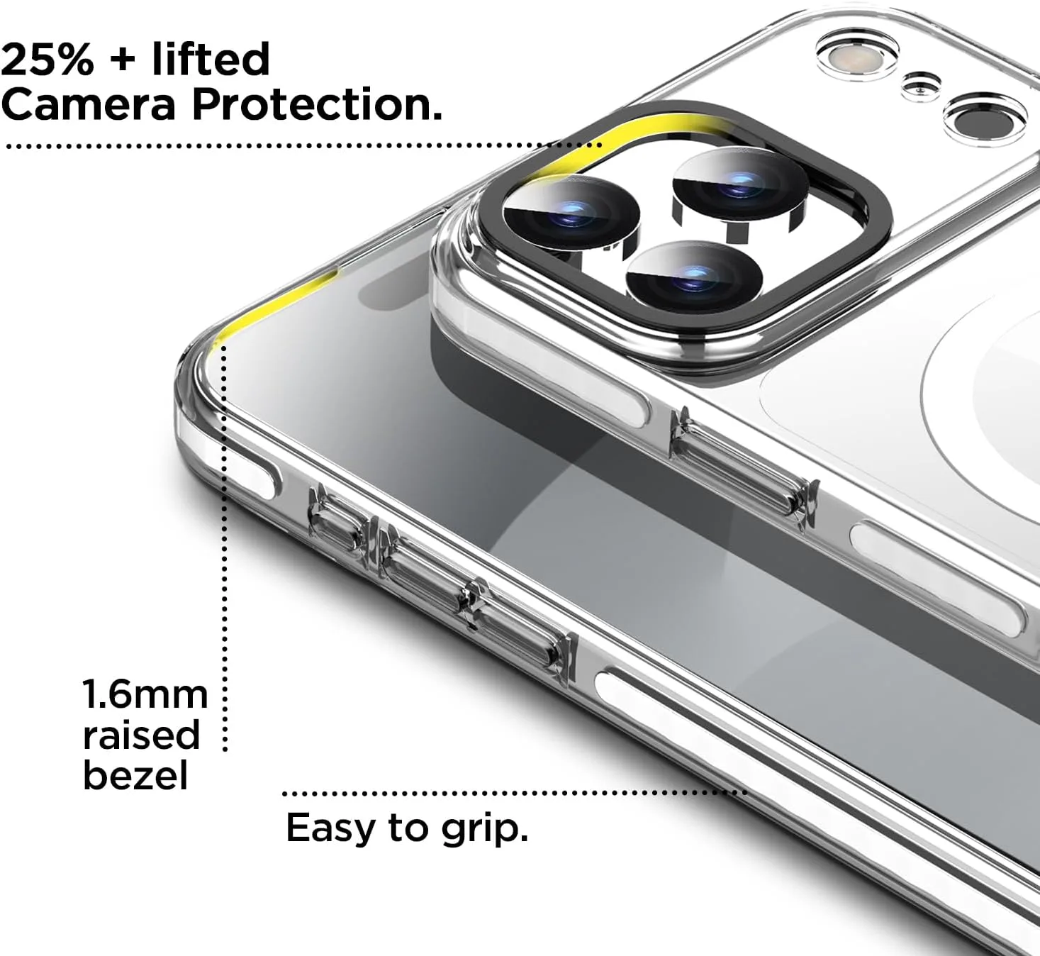 AICase Compatible with iPhone 17 Pro Max Case Clear Compatible with MagSafe, Magnetic Slim Thin Lightweight Transparent [Non-Yellowing] Magnet Mag Safe Protective Phone Case