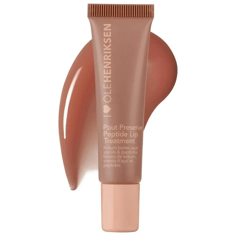 Pout Preserve Tratamiento Labial Hidratante con Péptidos - Citrus Sunshine - sheer tint + fresh citrus scent - Crème Brûlée - beige tint + vanilla brown sugar scent