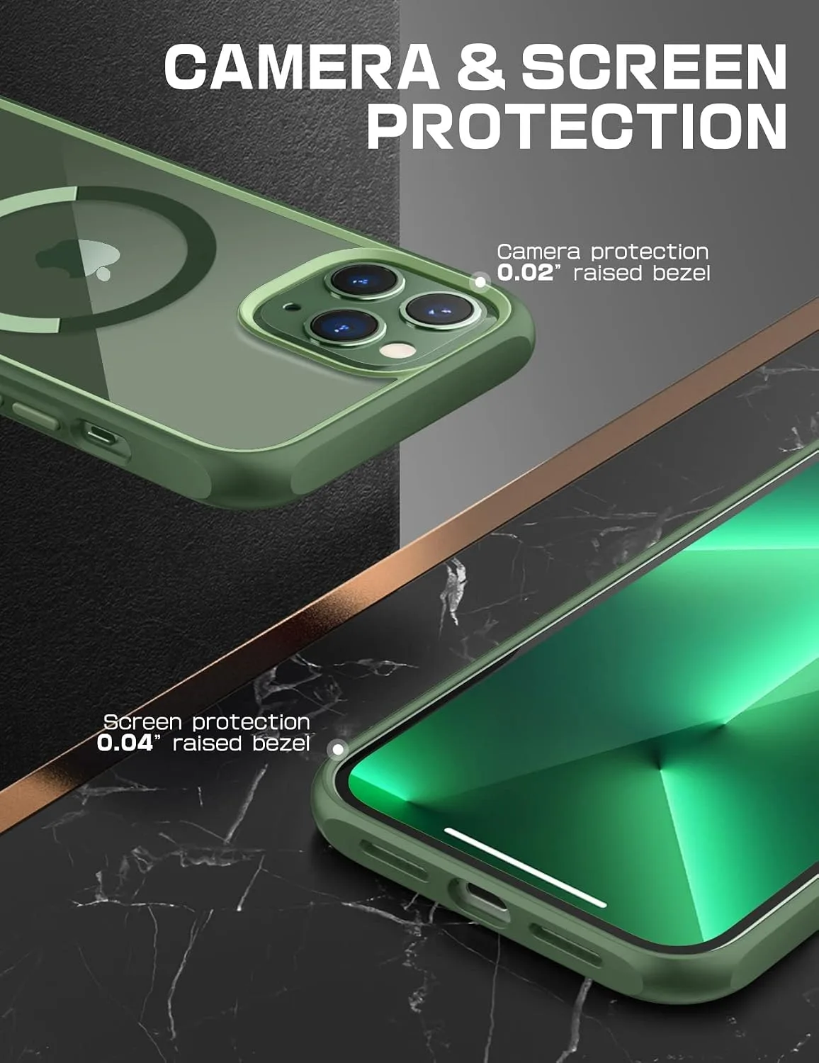 SUPCASE for iPhone 13 Pro Case, Compatible with MagSafe, Cerulean
