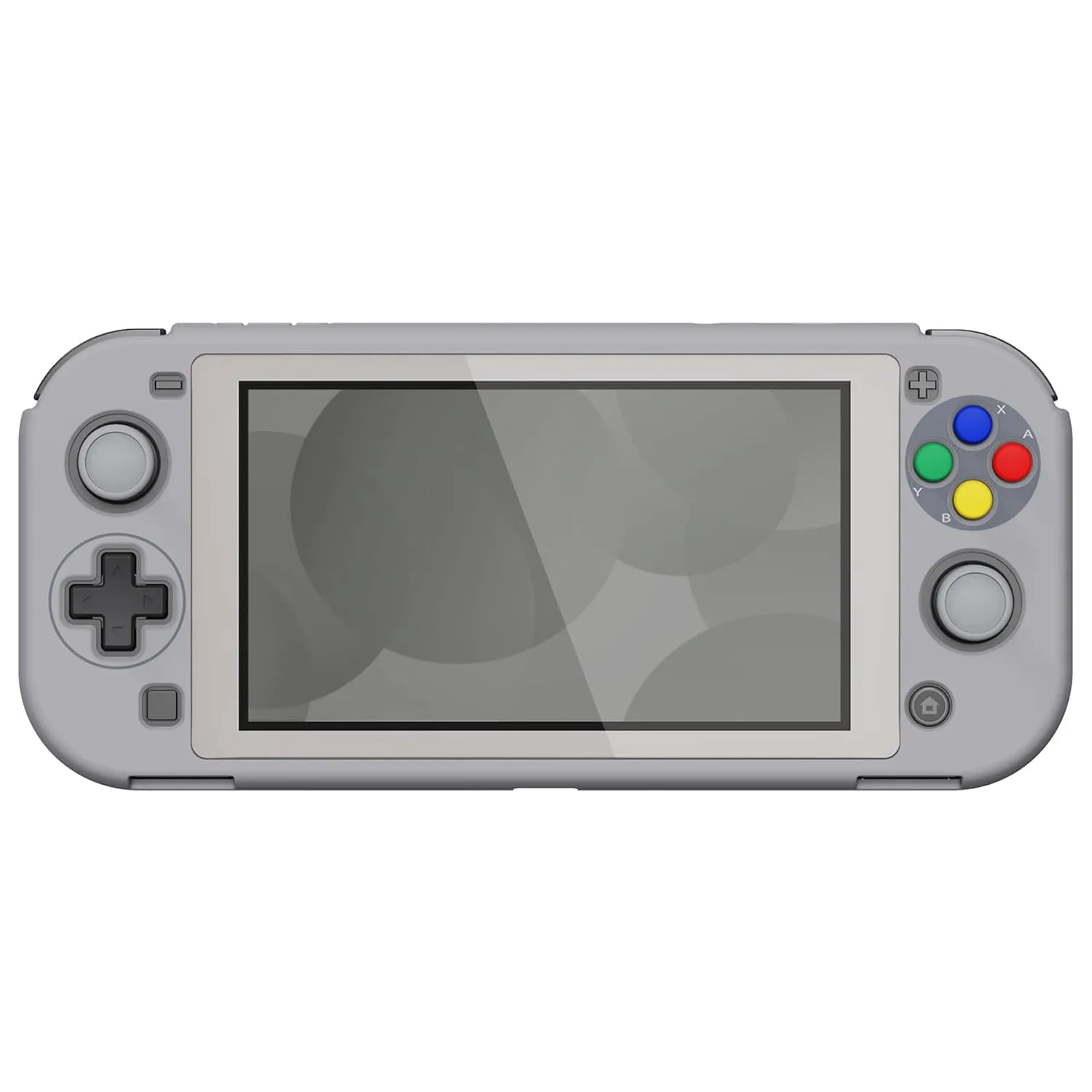eXtremeRate PlayVital SFC SNES Classic EU Style Protective Grip Case for Nintendo Switch Lite, Hard Cover for Nintendo Switch Lite - Screen Protector & Thumb Grips & Buttons Caps Stickers Included