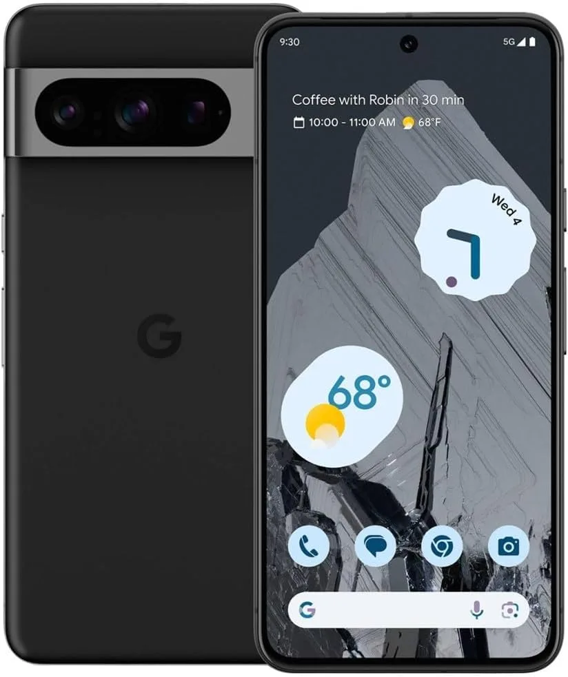 Google Pixel 8 Pro, 128GB, Obsidian - Locked to AT&T (Renewed)